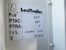 Lecitrailer /Edscha/3 x Achsen SAF