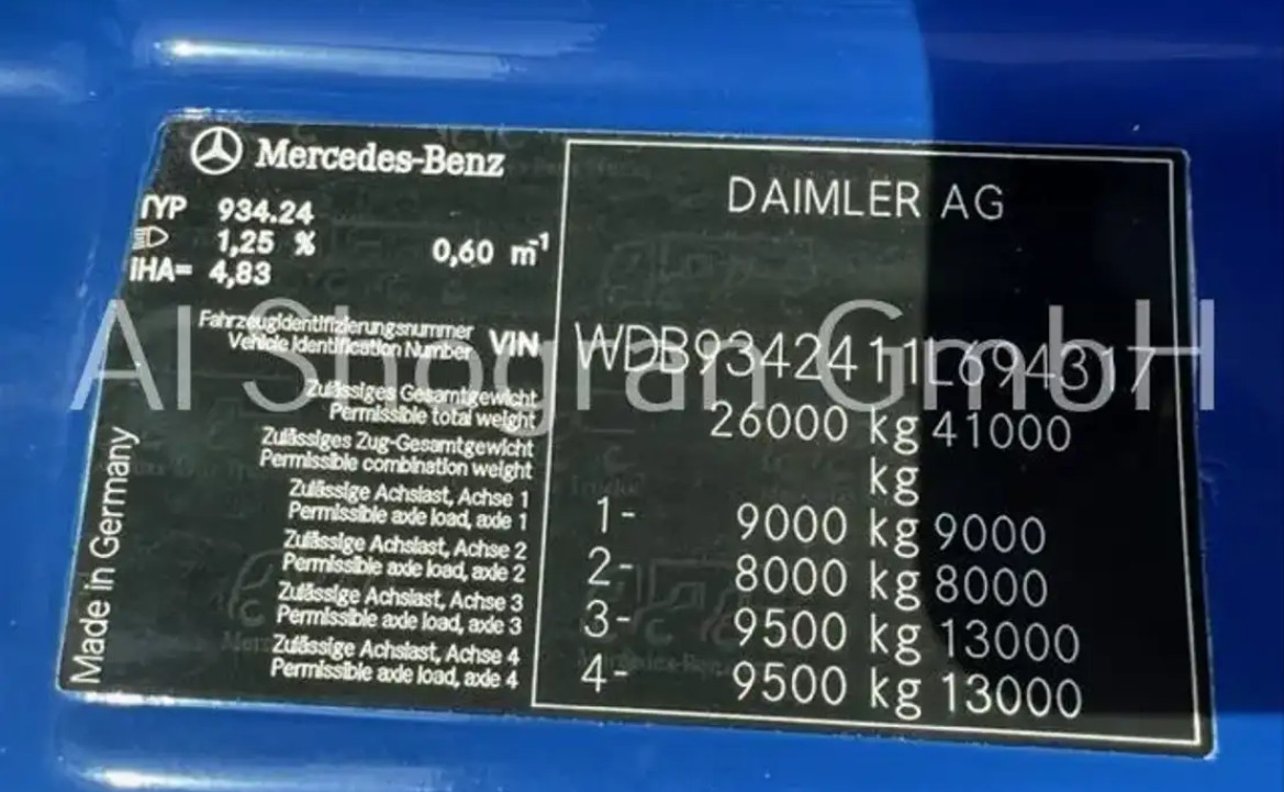 Mercedes-Benz Actros 4155 8x4 Retarder/Kipphydraulik/Euro 5